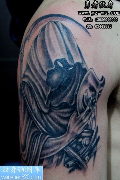 合肥勇者纹身作品：死神纹身图案