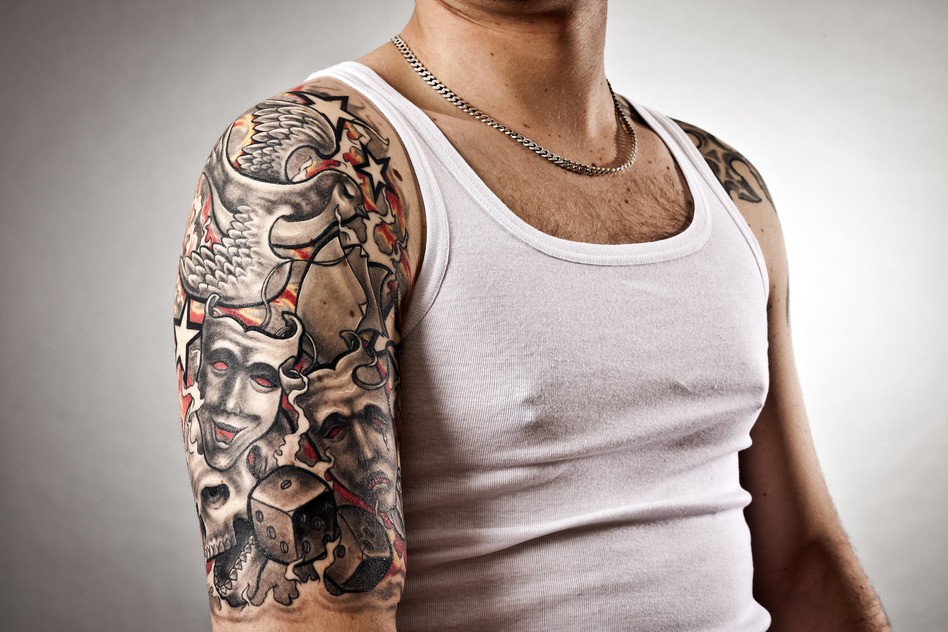 男士手臂霸气有个性的纹身图案