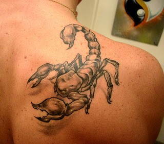 很好看，很帅气的蝎子纹身