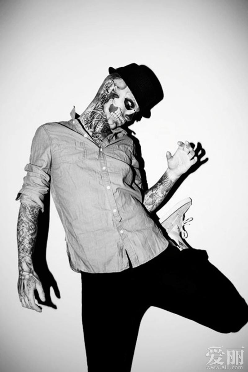 僵尸男孩rick genest——绝美诠释妖魔魅力