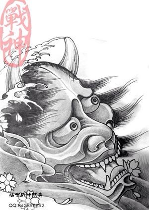 青面獠牙长角的怪物 传说中的鬼怪——般若