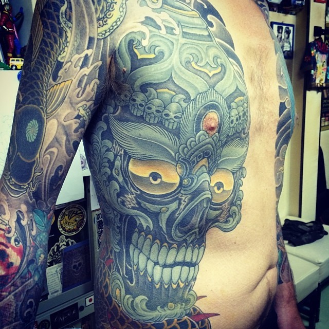 日本 宫藏刺青 （MIYAZO TATTOO）的半甲纹身作品