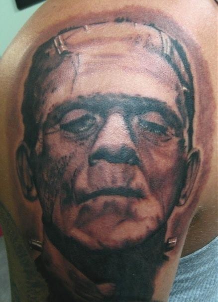 JOSH DUFFY手臂肖像纹身作品