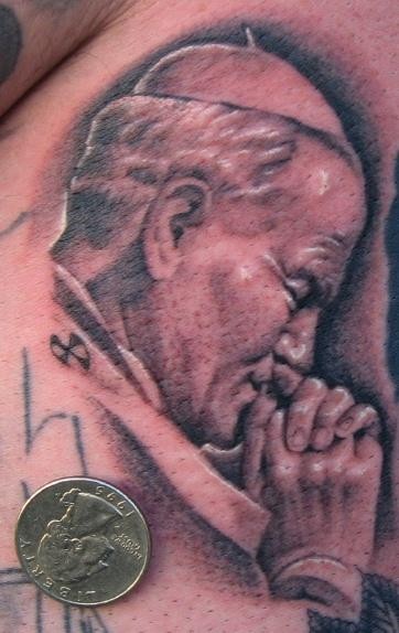 JOSH DUFFY手臂肖像纹身作品