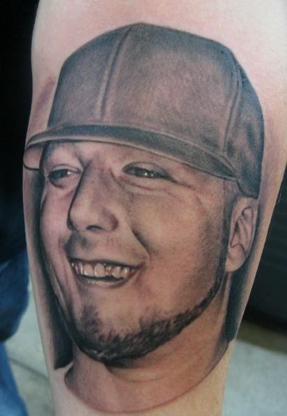 JOSH DUFFY手臂肖像纹身作品