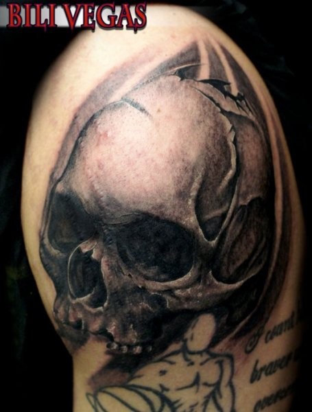 美国纹身师Bili Vegas的手臂纹身作品