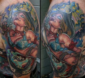 Joe Capobianc-夸张的动漫形象纹身作品