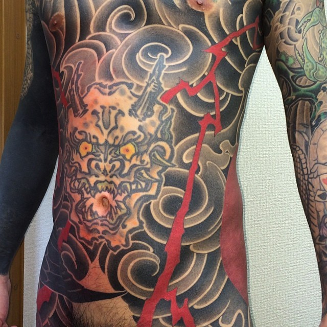 日本 宫藏刺青 （MIYAZO TATTOO）满背纹身作品