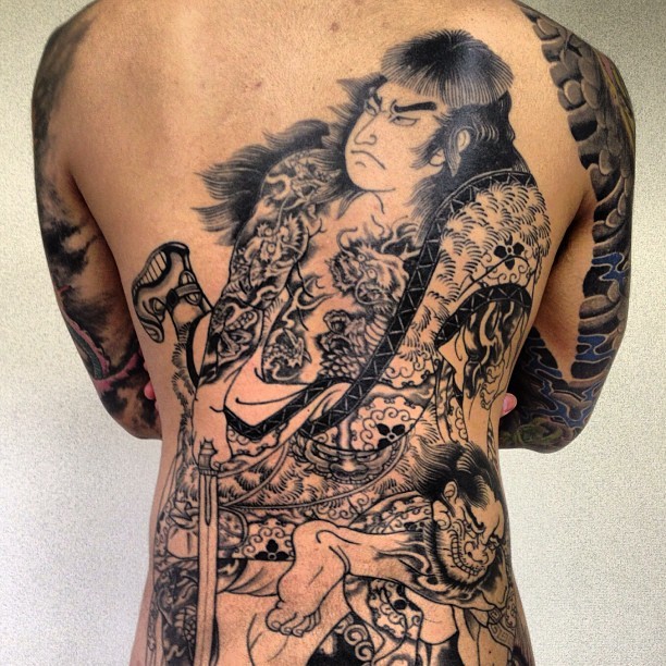 日本 宫藏刺青 （MIYAZO TATTOO）满背纹身作品