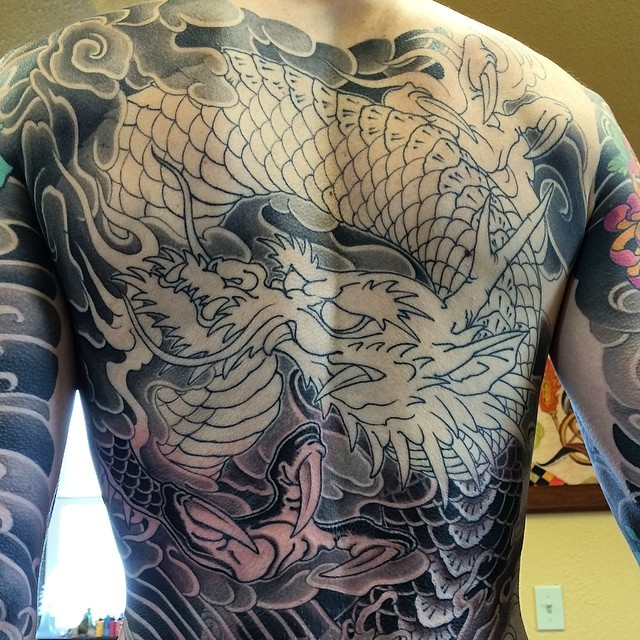 日本 宫藏刺青 （MIYAZO TATTOO）满背纹身作品