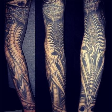 瑞士 Rob Kass的花臂纹身作品