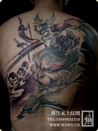 多图-满背纹身