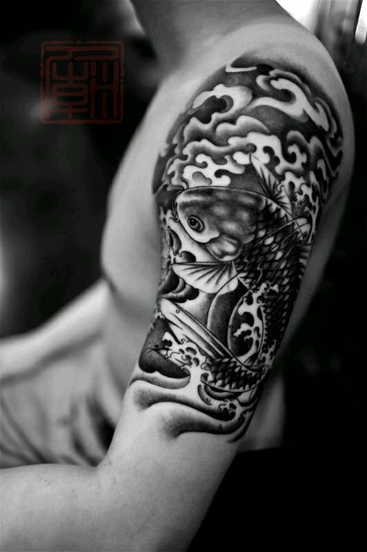 美女纹身师Joey Pang的手臂纹身作品