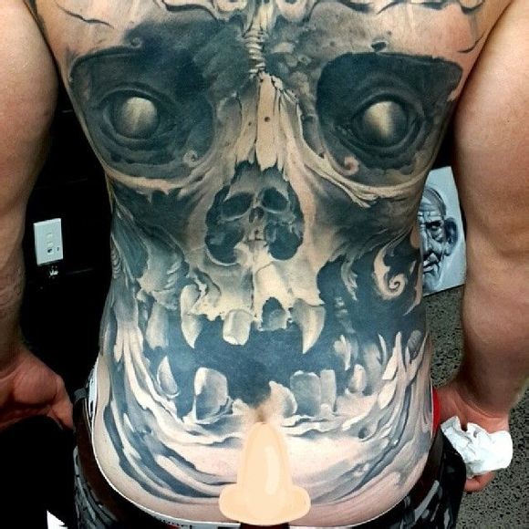 新西兰 Matt Jordan 的满背纹身作品