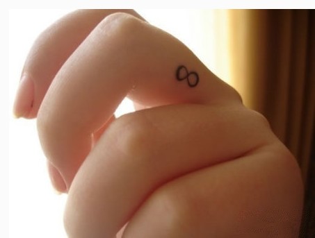 超简单的手指字符刺青