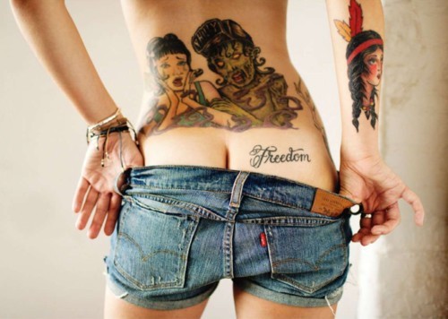 潮流女生性感翘臀