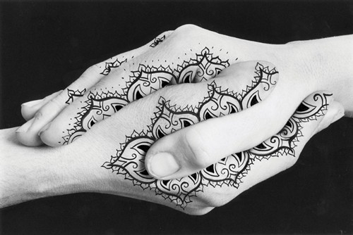 印度海娜个性手臂纹身