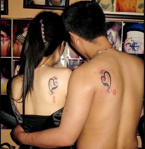 用纹身记录的爱情