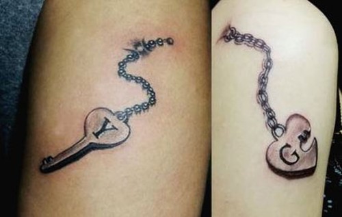 执手一生情侣纹身