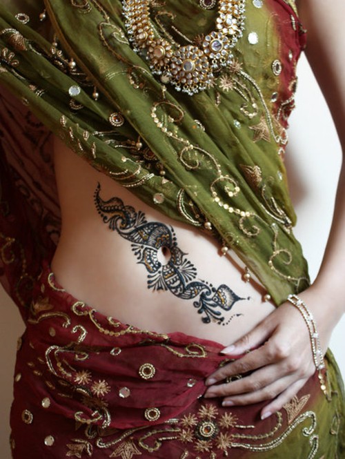 印度海娜时尚经典纹身