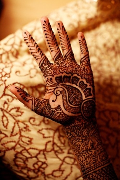 百变手指印度海娜纹身