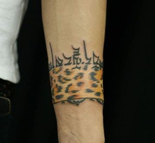 热情洋溢的豹纹纹身