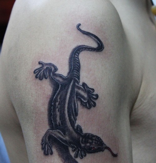 经典蜥蜴纹身