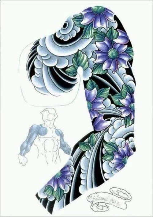 经典花臂纹身 花臂纹身手稿