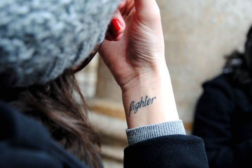 欧美小清新手臂纹身