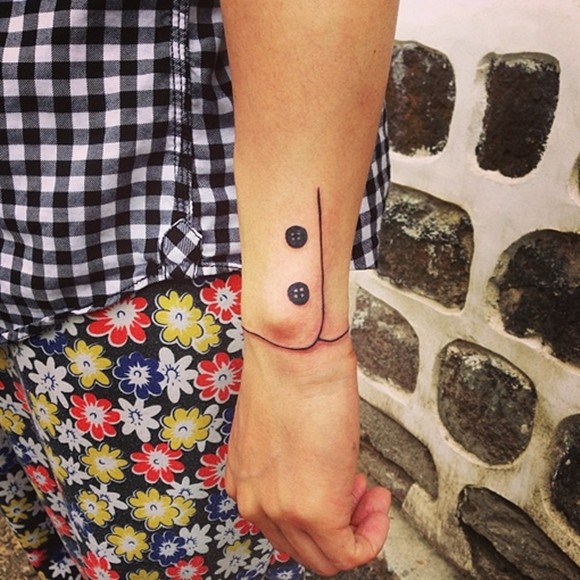 小清新风格手臂纹身