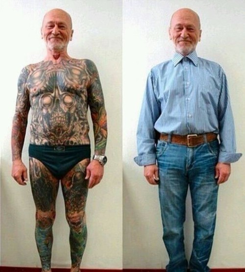纹身 从来没有年龄界限