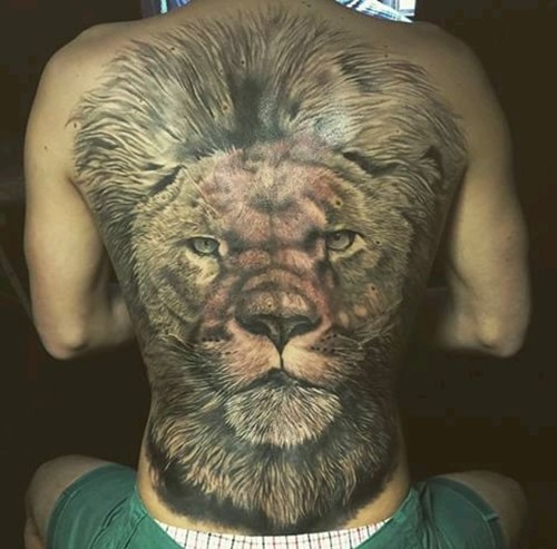 一组经典唐狮纹身