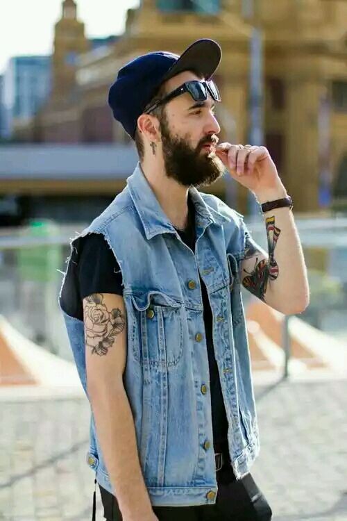 欧美时尚界的纹身帅哥