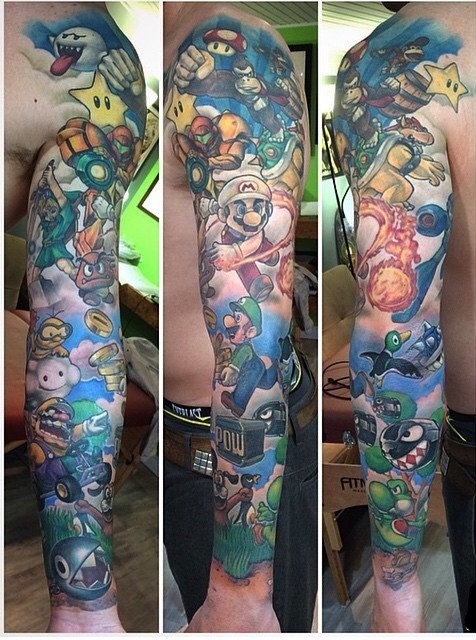 创意花手臂纹身