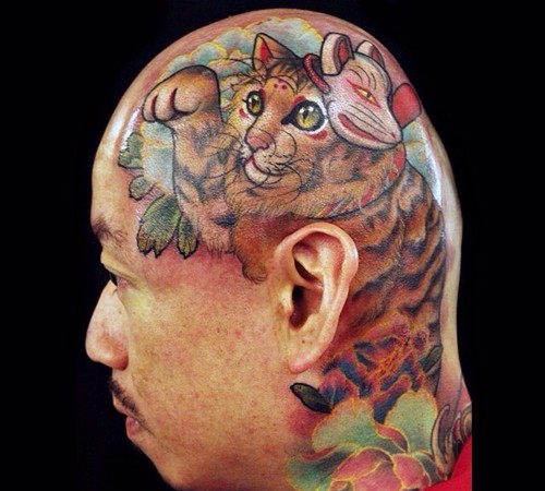 头部纹身图案大全