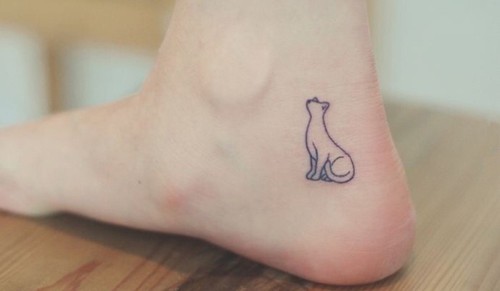 清新可爱的小动物纹身