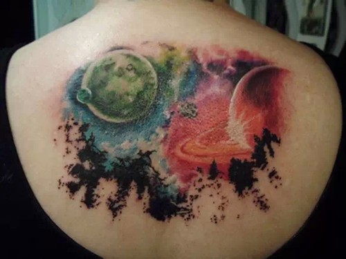 浩瀚星空纹身