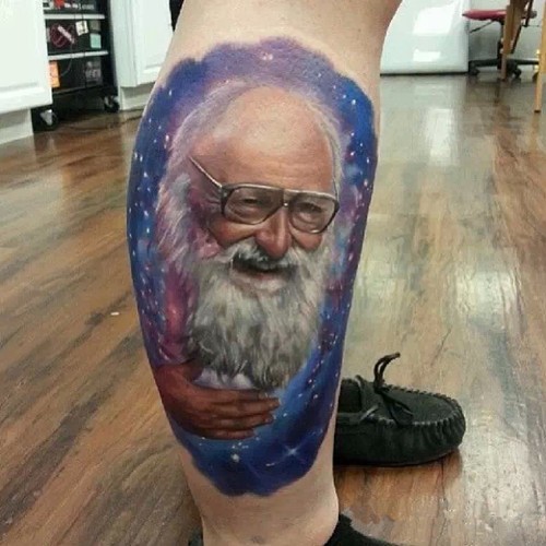 独具特色的写实肖像纹身