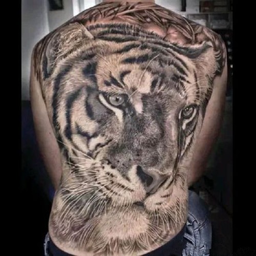 个性动物写实纹身