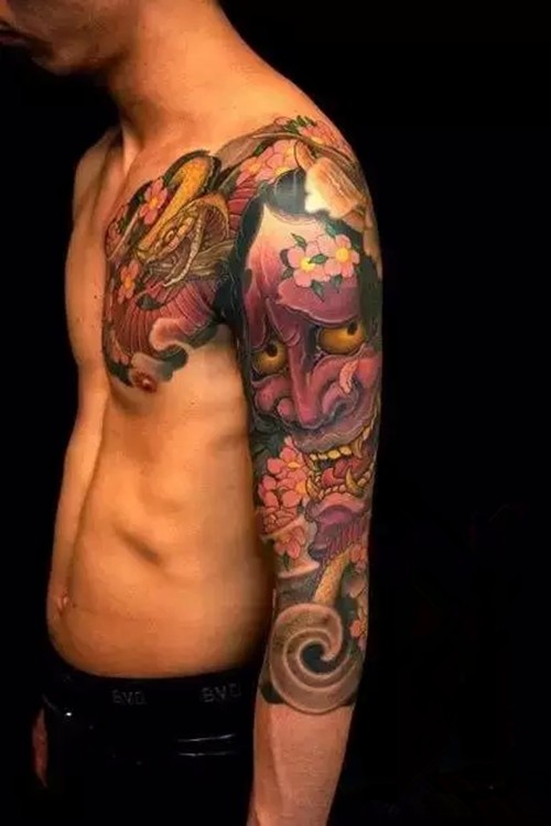 炫酷的般若纹身