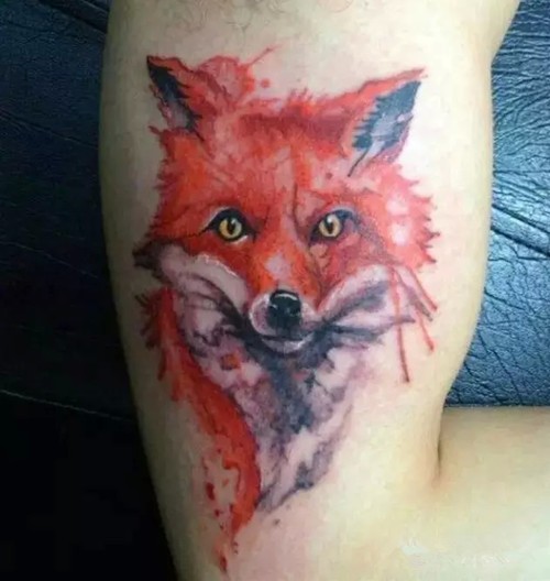 调皮的狐狸纹身