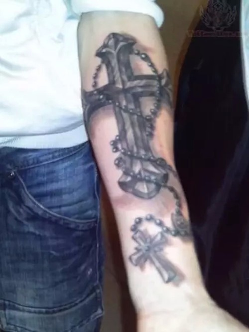 经典怀旧系列之十字架纹身