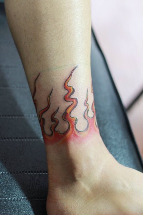 炽热的火焰纹身
