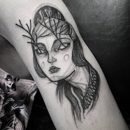 纹身艺术家Naomi Chi 的纹身作品