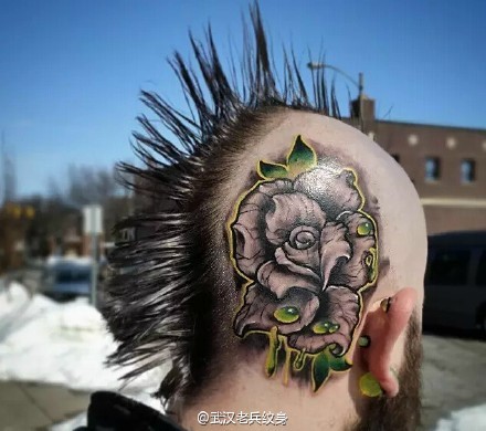 给头部来个惊艳纹身