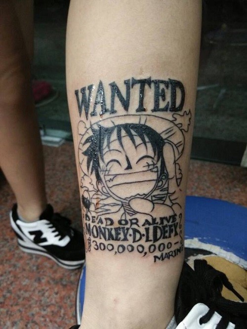 动漫海贼王纹身