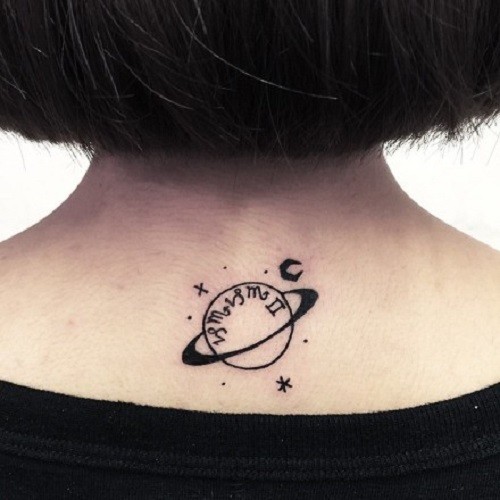 宇宙行星纹身