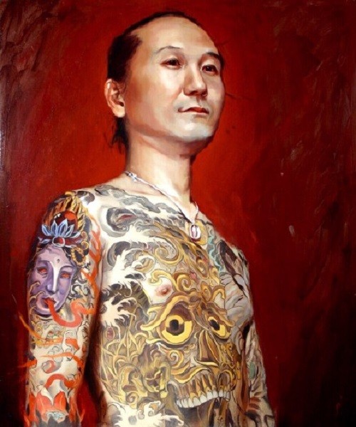 绘画与纹身的艺术碰撞。霸气外漏