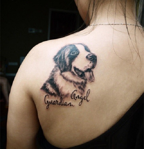 可爱狗狗纹身