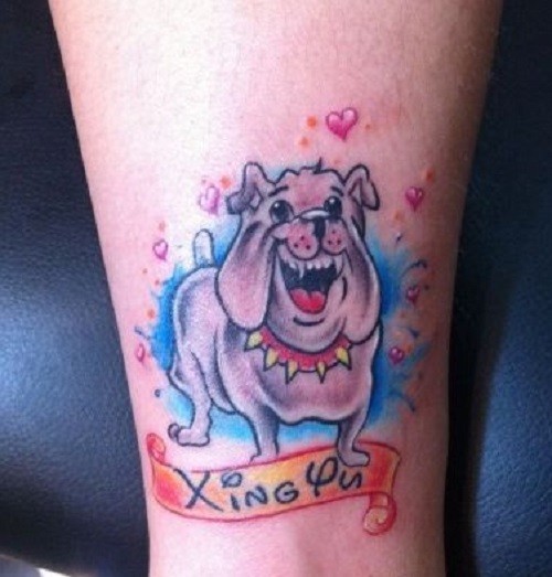 可爱狗狗纹身